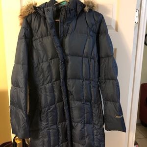 Eddie Bauer navy blue winter coat